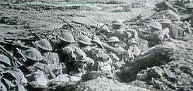 British troops in a trench