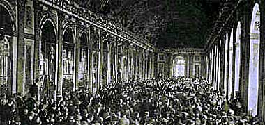The hall of the Paris Peace conference