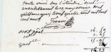 A second document noting Angélique Dorothée Babaud's date of death – courtesy of a kind correspondent