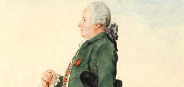 Detail of a portrait of Dominique Joseph Cassini 1780 – with the permission of NiceArtGallery