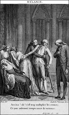 An image from Mélanie, act III, scene 9 ‘ – with the persmission of CESAR