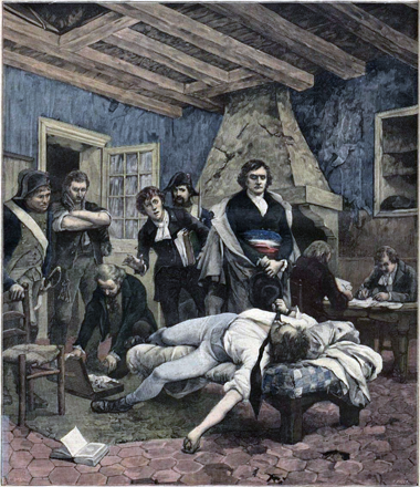 Portrait of the death of Pichegru by Georges Moreau de Tours – courtesy of Wikipedia