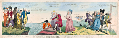 Salus in Fugâ – La France se Purge Petit à Petit – Public Domain. Courtesy of the Yale Center for British Art, Paul Mellon Collection