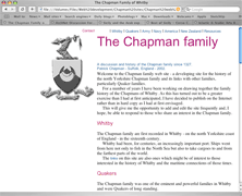 Chapman splash page