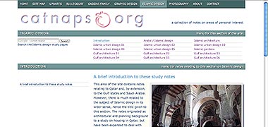 One of the site’s pages