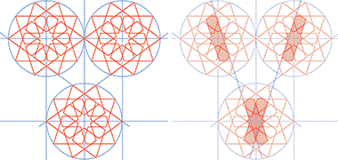 Basic construction of a ten point geometry pattern