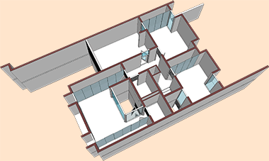 Notional aerial perspective for two-storey housing suited to expatriates