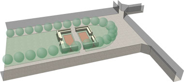 Small trees in public space