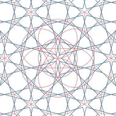 Sub-grid lines developed on the basic dodecagon