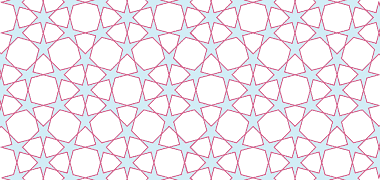A finished pattern based on the sub-grid