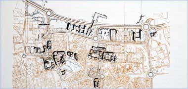The plan for the centre of Doha 1977