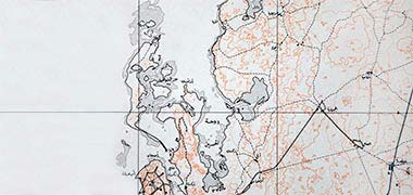 Partial map of Qatar showing the Hawar islands