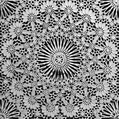 Detail of a plaster panel within the tomb of Moulay Idris, Fez