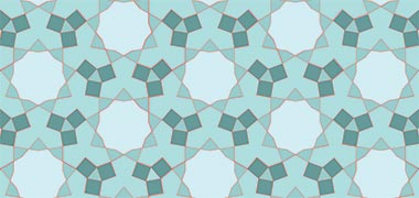 Detail of a pattern found on the Jaam’a mosque in Yazd, Iran