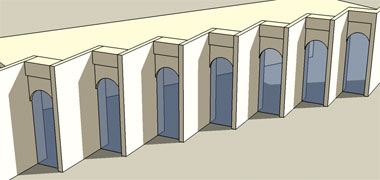 Integrated deflection design to protect windows