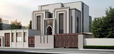 Developed screenshot of the front perspective of QDB's smallest Islamic house