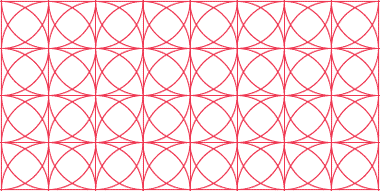 A repeating circular pattern