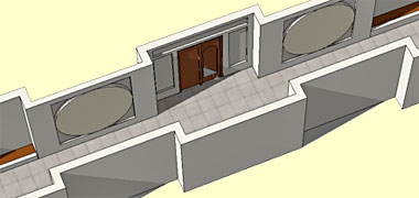 Detail of an aerial view of a section of sikka