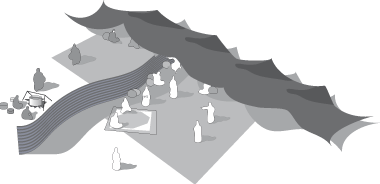 Simplified view of a Bedu tent Simplified view of a Badu tent