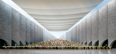 Perspective view of a mosque design for Abu Dhabi – with the permission of Rux Design, New York