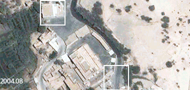 Animation of changes to the location of the mosque – courtesy of Google Earth