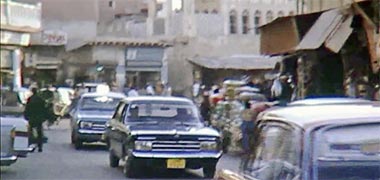 The centre of Doha&rsquo;s suq in the 1960s – taken from a video with permission from glasney on YouTube