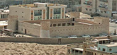 Aerial view of al-Kuwt fort, October 1972