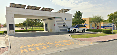 An ambulance station situated at the junction of the Corniche and Khalifa Road - courtesy of Google Earth