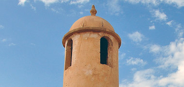 A detail of the minaret at al-Arish