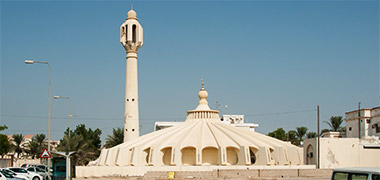 A view of the Ahmed Yusef al-Jaber mosque from the west