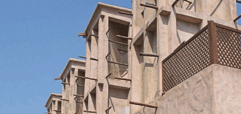 Wind towers in Dubai