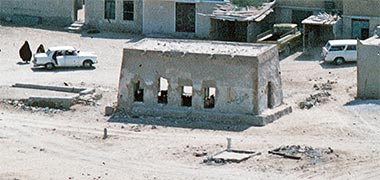 A structure on al-Khalifat with battered walls