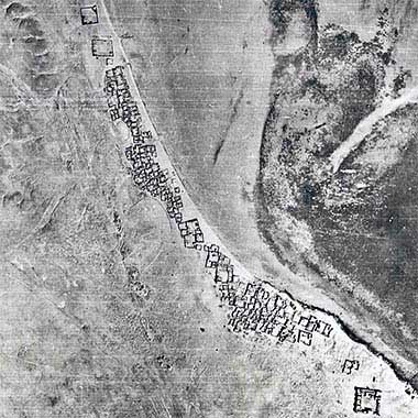 An early aerial photograph of al-Bida – with permission from Dr Robert Carter