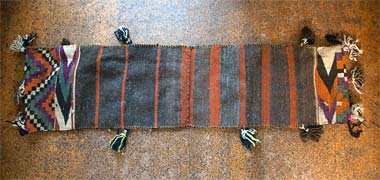 The back of a double bag The back of a double bag