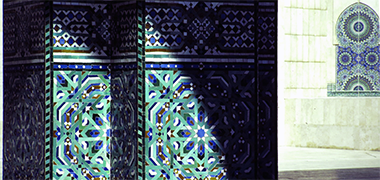 A detail of tilework