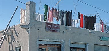 Roof used for drying washing