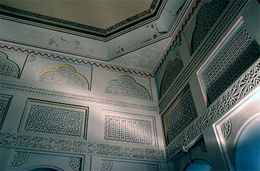 Detail of a corner of the majlis in the Diwan al-Amiri