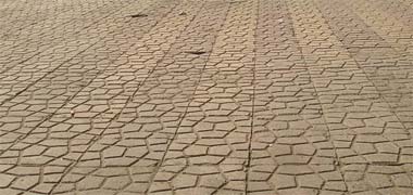 Cairo pentagons used as paving in Cairo – with the permission of Helen Donnelly