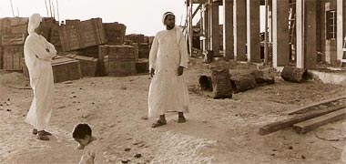 Abdullah Darwish on site in 1954 – with the permission of Mohammad Z Naseer