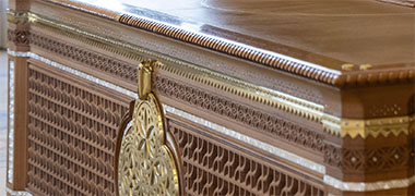 The front of the Ruler's desk – permission requested from the Diwan al-Amiri