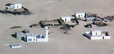 A mosque in the desert, 1968 – image developed from a video with permission from glasney on YouTube