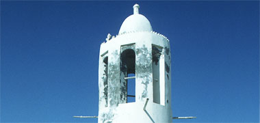 The top of the manara on the mosque at al-Dhakhira, 1986