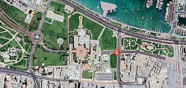 A Google image of the area around the Diwan al-Amiri, 2023