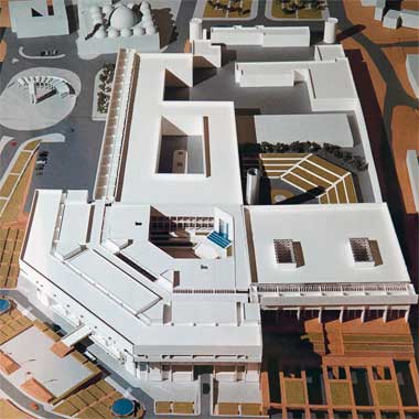 Aerial view of the second stage model of the first Doha Palace extension project