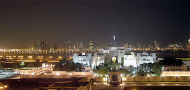 Diwan al Amiri at night