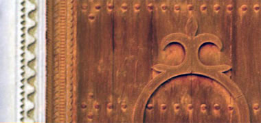 Detail of a pair of doors
