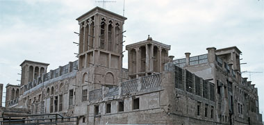 A view of part of the Bastakiya in Dubai
