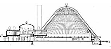 Section through the Fatima mosque – permission requested from the architect