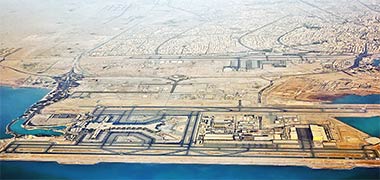 Hamad International Airport viewed form the east – with permission from dn280tls on Flickr
