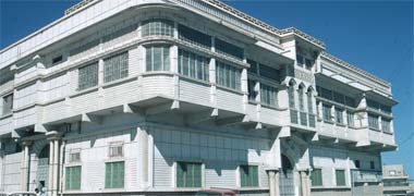 A mid twentieth century style of apartment building